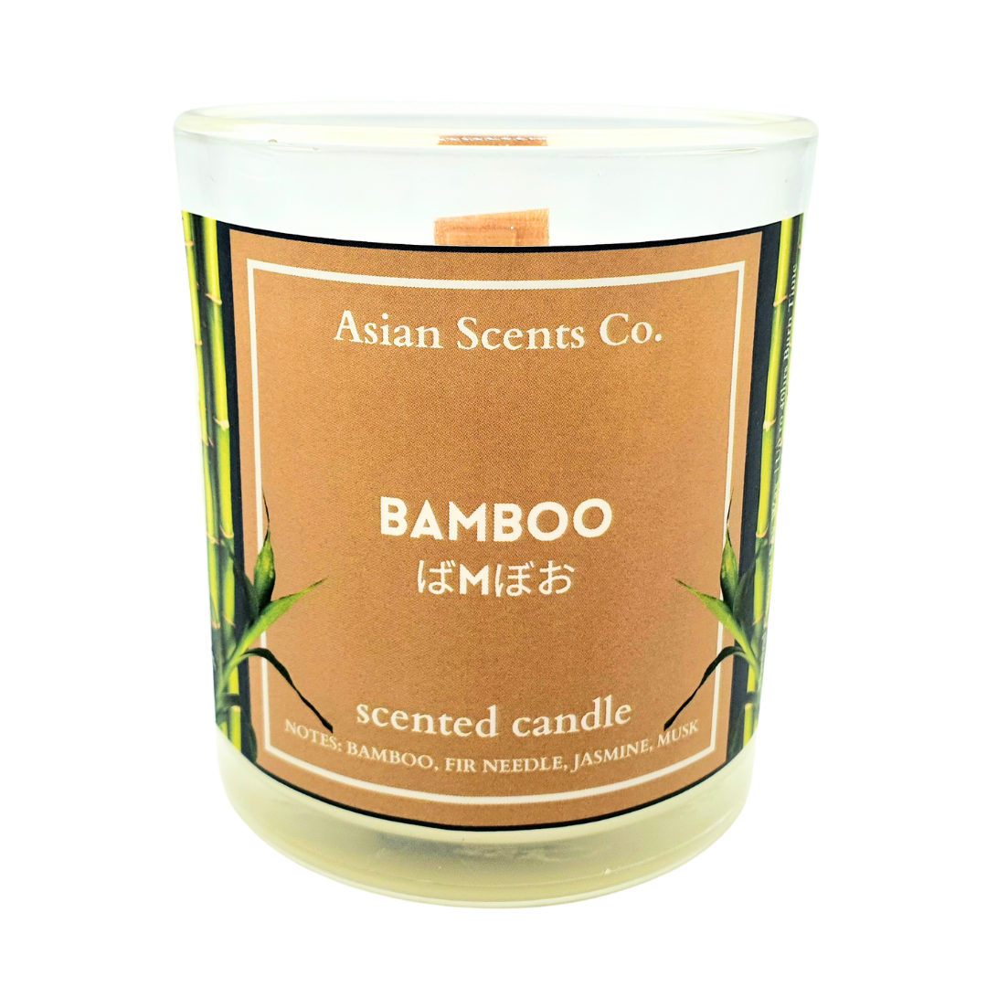 Bamboo scented candle