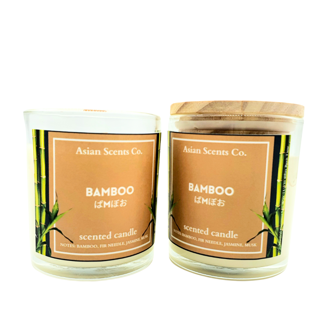 Bamboo scented candle