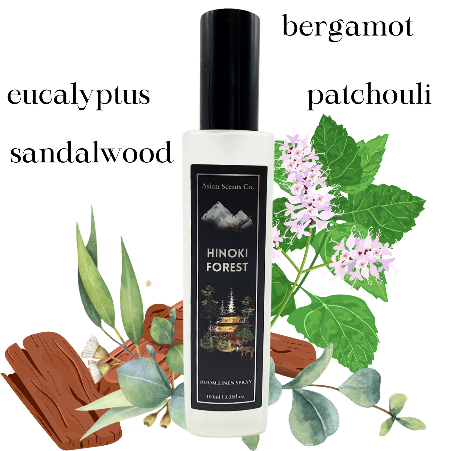 Hinoki Forest Room Linen Spray