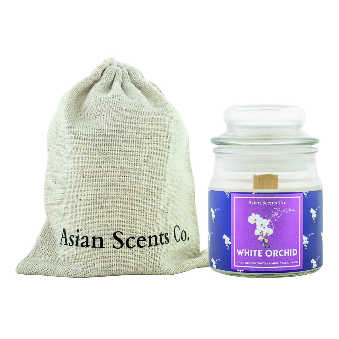 White Orchid Travel Candle