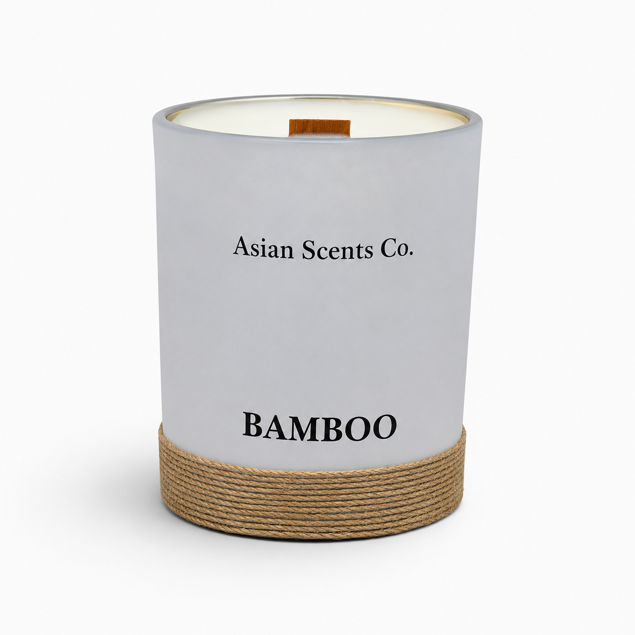 Bamboo scented candle