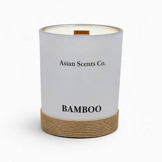 Bamboo scented candle