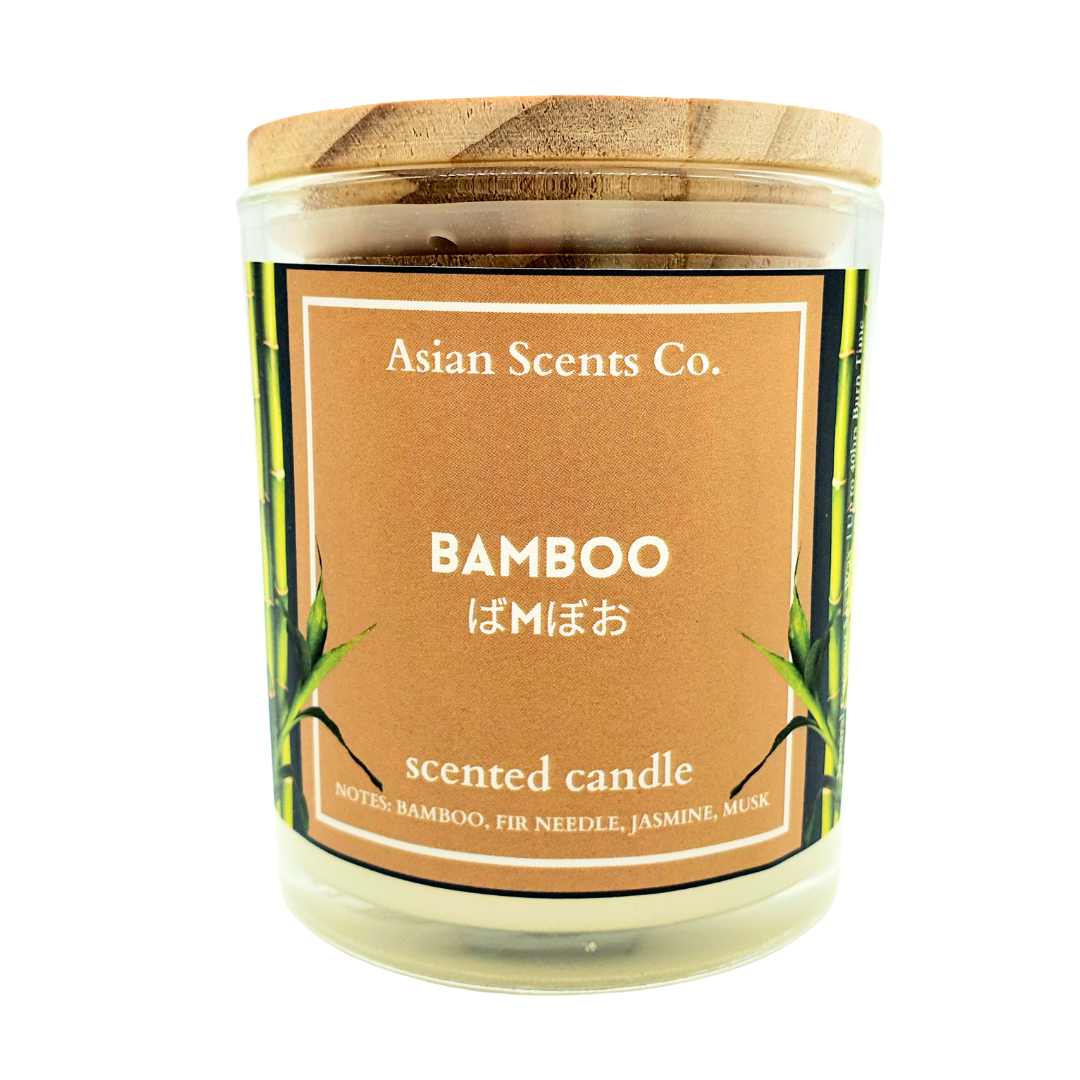 Bamboo scented candle