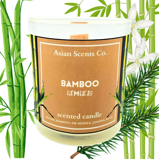 Bamboo scented candle