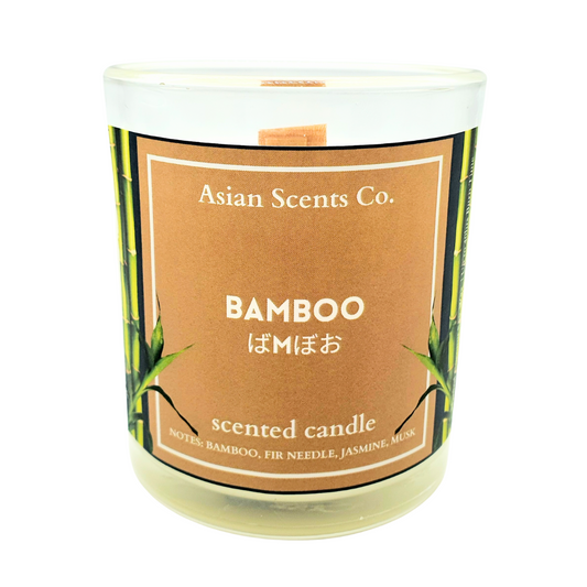 Bamboo scented candle