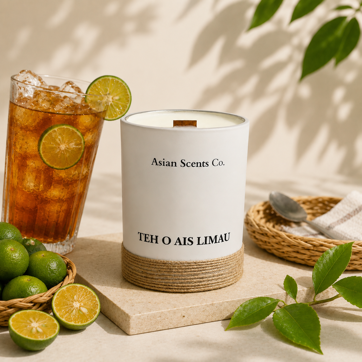 Teh O' Ais Limau scented candle