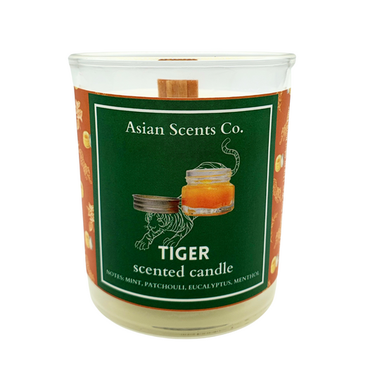 Tiger scented candle