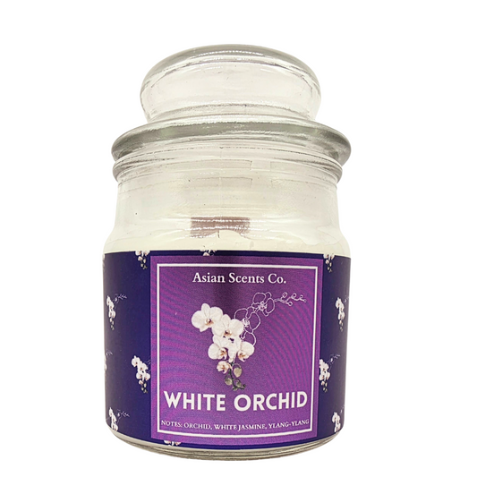 White Orchid Travel Candle