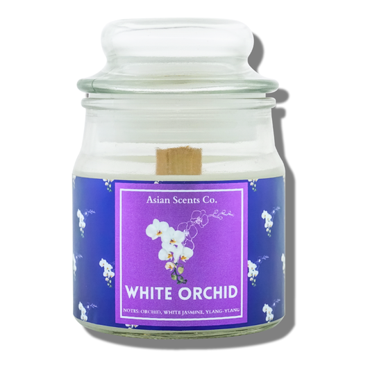 White Orchid Travel Candle