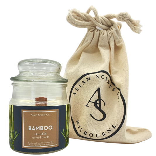 Bamboo scented candle - Travel size