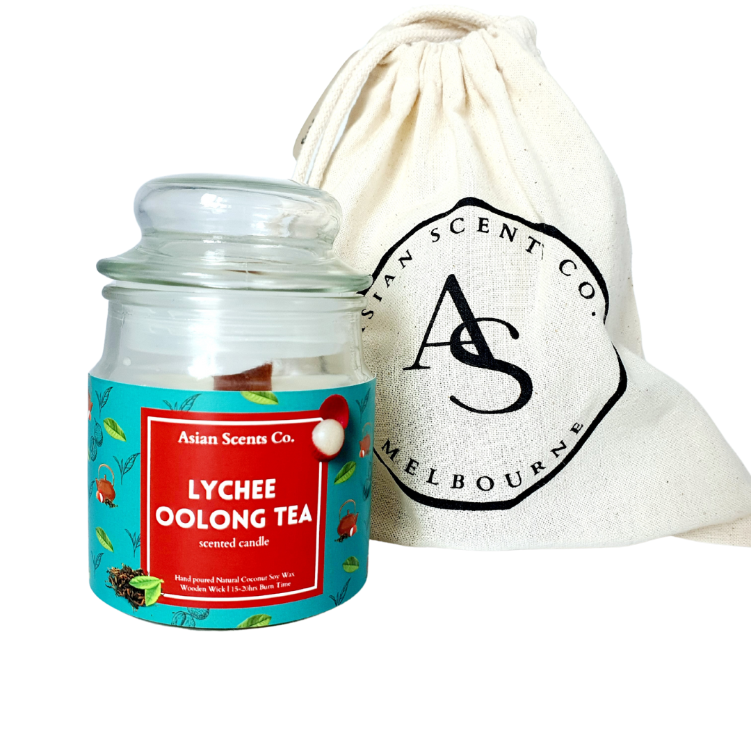 Lychee Oolong Tea - Travel candle